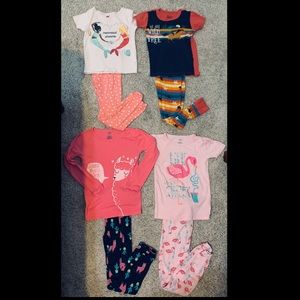 Girls Pajama Bundle/ 4 sets/ size 7
